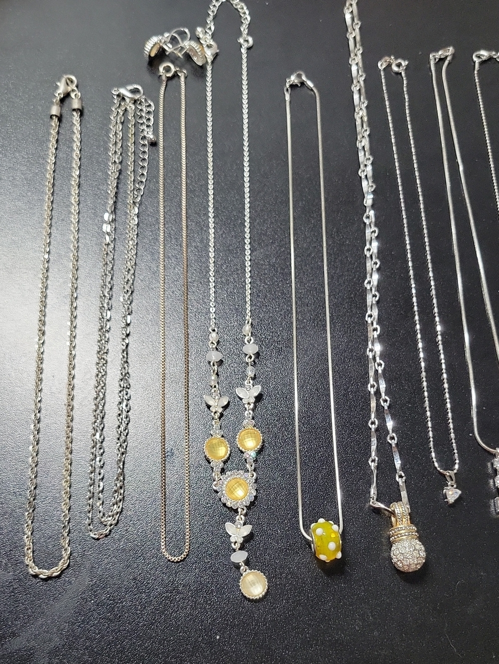 Yellow Accent Pendant Necklace Lot